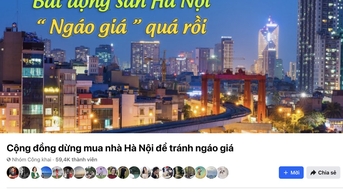 하노이 주택 가격 폭등을 피하기 위해 주택 구매 중단을 촉구하는 단체에 약 6만 명이 가입했습니다.