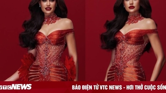 Ứng viên nặng ký của Miss Grand International tỏa sáng với đầm Lê Ngọc Lâm