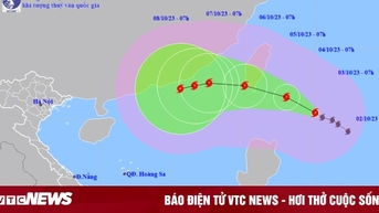 Bão Koinu giật trên cấp 17 đang tiến gần Biển Đông