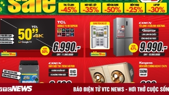 Xả kho cuối năm, siêu thị điện máy giảm đến 70% kích cầu mua sắm