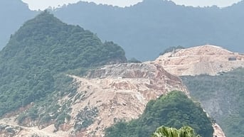 Một doanh nghiệp khai thác đá ở Nghệ An bị phạt 320 triệu đồng