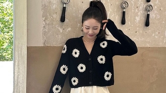 Quý cô công sở xúng xính áo cardigan vào ngày lạnh