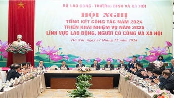 Hội nghị tổng kết công tác năm 2024, triển khai nhiệm vụ năm 2025 về lĩnh vực lao động, người có công và xã hội