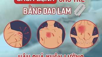 Bé trai 10 tuổi tử vong sau khi trị bệnh bằng dao lam