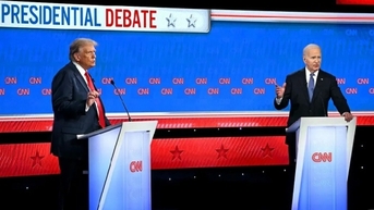 Trực tiếp Tổng thống Joe Biden và đối thủ Donald Trump "đối đầu trực diện" trên truyền hình
