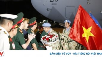 51 chiến sĩ mũ nồi xanh hoàn thành xuất sắc nhiệm vụ tại Nam Sudan về nước