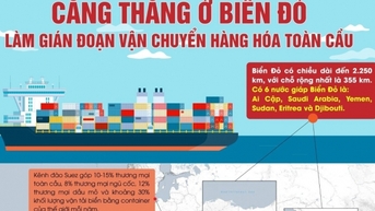 Căng thẳng ở Biển Đỏ làm gián đoạn vận chuyển hàng hóa toàn cầu