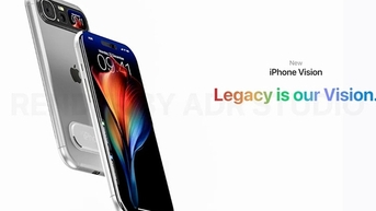 듀얼 스크린을 탑재한 독특한 iPhone Vision 컨셉