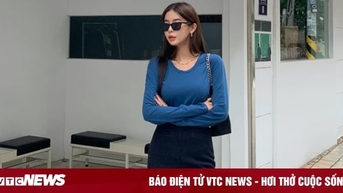 Công thức mix đồ với áo thun dài tay