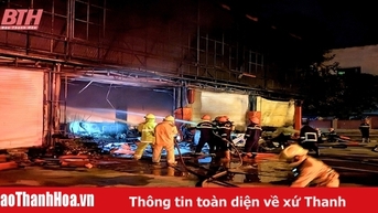 Siêu thị điện máy cháy lúc rạng sáng, thiệt hại lớn về tài sản