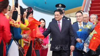 Thủ tướng Phạm Minh Chính tới Bắc Kinh, bắt đầu thăm chính thức Trung Quốc và dự hội nghị thường niên Diễn đàn kinh tế thế giới