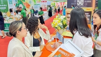 Ấn tượng gian hàng Thương hiệu Quốc gia tại Vietnam Foodexpo 2024