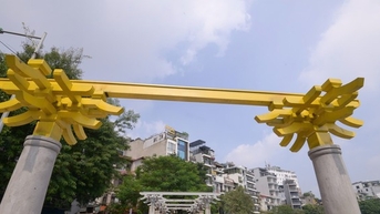 Cận cảnh phố đi bộ quanh hồ Ngọc Khánh sắp đi vào hoạt động