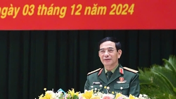 Đại tướng Phan Văn Giang tiếp xúc cử tri tại tỉnh Thái Nguyên