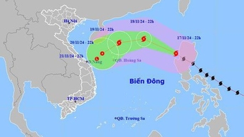 Bão MANYI đã vào biển Đông, chính thức thành bão số 9, đang mạnh cấp 12, giật cấp 15