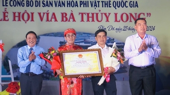 Lễ hội "Vía bà Thủy Long" được công nhận Di sản văn hóa phi vật thể