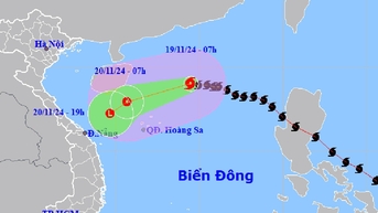 Tin mới nhất về bão số 9: Cường độ cấp 11, cách quần đảo Hoàng Sa 350km