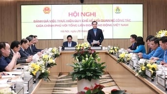 Tăng cường giải quyết quyền, lợi ích của người lao động và hoạt động công đoàn