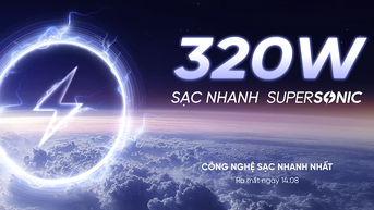 realme trình làng thế giới công nghệ sạc siêu âm 320W