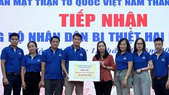 Ủy ban Mặt trận Tổ quốc Hà Nội đã tiếp nhận hơn 56 tỷ đồng ủng hộ các tỉnh bị thiệt hại do bão lũ