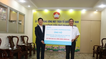 Ban Công tác phía Nam tiếp nhận 200 triệu đồng ủng hộ đồng bào bị thiên tai
