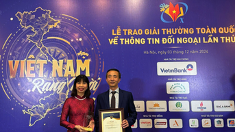 "Tủ sách tiếng Việt" giành giải nhì Giải thưởng toàn quốc về thông tin đối ngoại