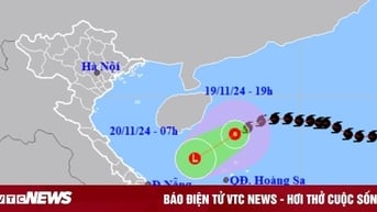 Bão số 9 suy yếu thành áp thấp nhiệt đới, miền Trung có nơi mưa to và dông