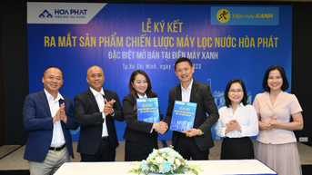 Điện máy Xanh phân phối máy lọc nước Hòa Phát