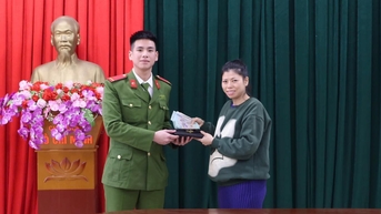 ម្ដាយ​ដែល​មាន​ផ្ទៃពោះ​៨ខែ​ស្រក់​ទឹក​ភ្នែក​ពេល​ប៉ូលិស​ប្រគល់​កាបូប​លុយ​ជាង​៧០​លាន​ឱ្យ​នាង​វិញ។