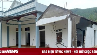 'Hố tử thần' khiến nhà dân ở Phú Thọ sụt lún, nứt toác