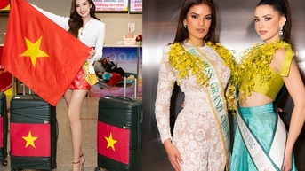 Dàn mỹ nhân Miss Grand Internationa đổ bộ tại sân bay Nội Bài