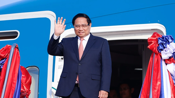 Thủ tướng Phạm Minh Chính tới Vientiane tham dự Kỳ họp lần thứ 47 Ủy ban liên Chính phủ về hợp tác song phương Việt Nam-Lào