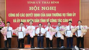 Luân chuyển, bổ nhiệm cán bộ tại tỉnh Thái Bình