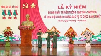Phòng Hậu cần-Kỹ thuật, Học viện Chính trị đón nhận Huân chương Bảo vệ Tổ quốc hạng Nhất