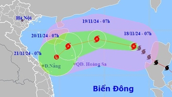 Dự báo chi tiết về cường độ và hướng đi của bão số 9, không khí lạnh đang di chuyển chậm