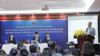 Tổng kết khóa học cơ bản đào tạo sử dụng phần mềm chuyên ngành cơ sở dữ liệu nền địa lý quốc gia