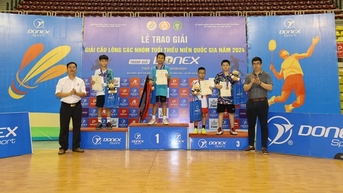 Giải cầu lông các nhóm tuổi thiếu niên 2024 bế mạc, khép lại hành trình rực rỡ