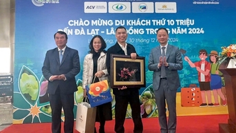 Lâm Đồng chào đón vị khách thứ 10 triệu trong năm 2024