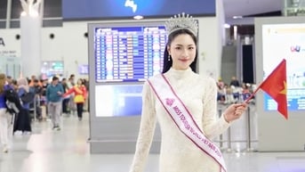 Á hậu Bùi Thu Thủy dự thi Hoa Hậu Du lịch Thế giới 2024