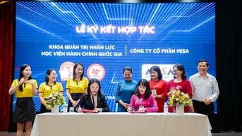 MISA ký kết hợp tác toàn diện với Khoa Quản trị nhân lực, Học viện Hành chính Quốc gia