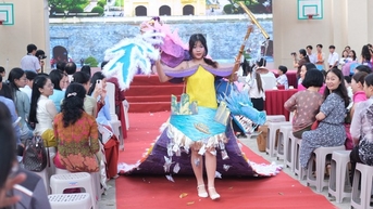 Bất ngờ 'tiết học' liên môn đặc biệt, học sinh làm ra 500 sản phẩm