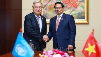 Thủ tướng Phạm Minh Chính gặp Tổng Thư ký Liên hợp quốc Antonio Guterres