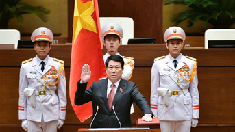 Lãnh đạo các nước chúc mừng Chủ tịch nước Lương Cường