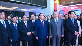 [Ảnh] Tổng Bí thư Tô Lâm dự Hội nghị toàn quốc về đột phá phát triển khoa học, công nghệ, đổi mới sáng tạo và chuyển đổi số quốc gia