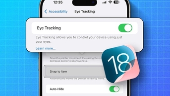 iOS 18의 Eye Tracking을 사용하여 iPhone을 제어하는 ​​방법