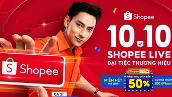 Khám phá hàng loạt ưu đãi hấp dẫn tại 10-10 Shopee Live Đại tiệc thương hiệu