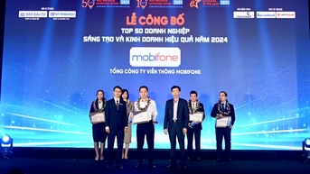 MobiFone nhận 3 giải thưởng, lọt top 10 "Doanh nghiệp Sáng tạo và Kinh doanh hiệu quả"