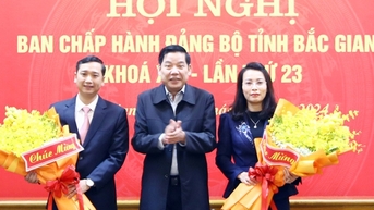 Bắc Giang có 2 tân Phó bí thư Tỉnh ủy