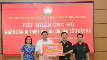 Tiếp nhận trên 160 tỷ đồng ủng hộ khắc phục cơn bão số 3