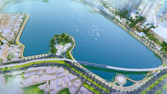 Vụ lấp tạm 6.500m² hồ Đống Đa gây xôn xao, nhà thầu là ai?